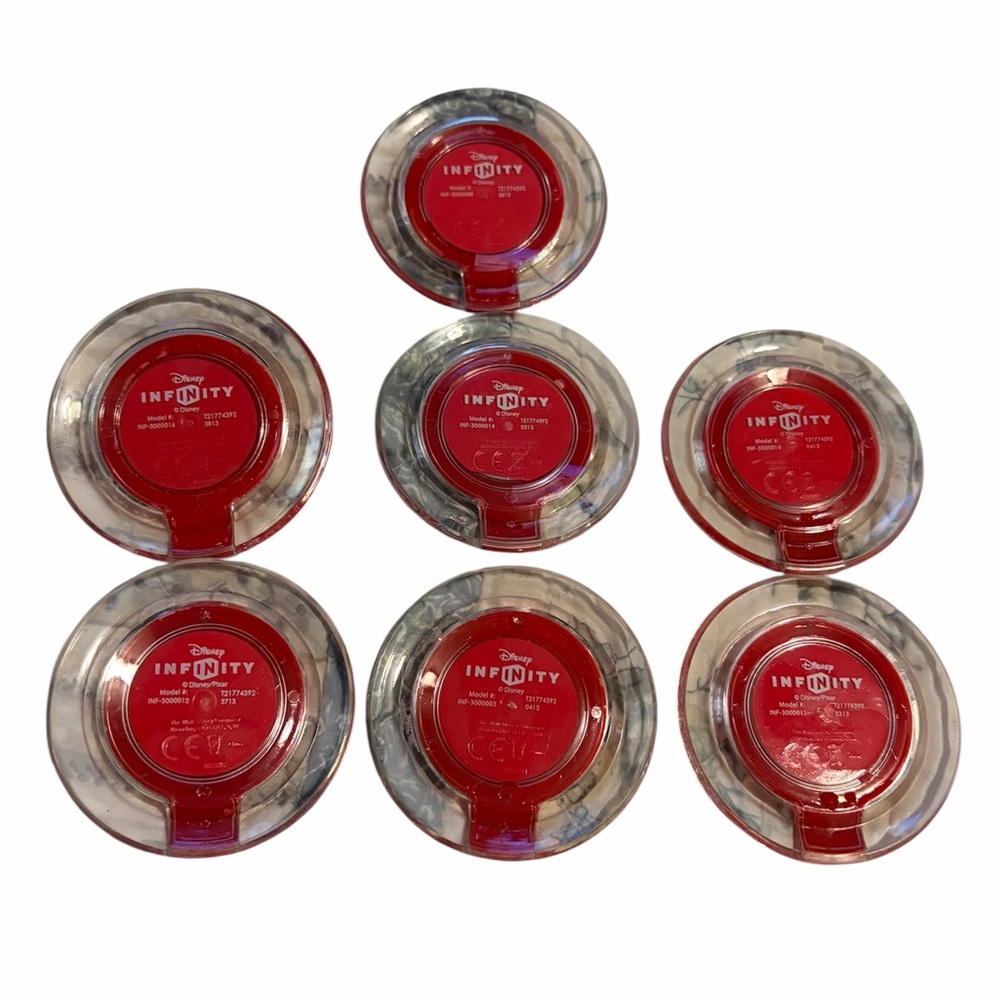 Disney Character Power Discs Set - Red and Silver - Picture 2 of 8